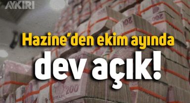 Hazine ekim ayında 72 milyar 180 milyon lira açık verdi