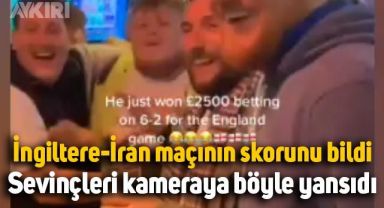 İngiltere İran maçının skorunu bilen taraftarın sevinci