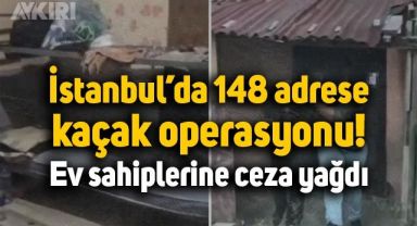 İstanbul'da kaçakların kaldığı evlere operasyon: 2 milyon lira ceza kesildi