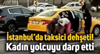 Esenyurt'taki taksici ve kadın yolcunun görüntüleri sosyal medyanın gündemine oturdu