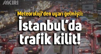 İstanbul'da trafik yoğunluğu yüzde 87 olarak ölçüldü