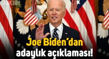 Joe Biden'dan 2024 seçimleri için adaylık açıklaması