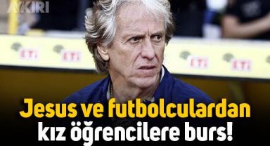Jorge Jesus ve futbolculardan açıklama: 100 kız öğrenciye burs verilecek