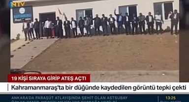 Kahramanmaraş'ta magandalar etraftaki çocuklara aldırış etmeyip havaya ateş açtılar