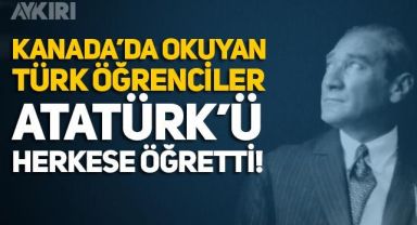 Kanada'daki Türk öğrencilerin 10 Kasım için yaptıkları çalışma duygulandırdı