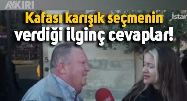 Kafası karışık seçmenin sokak röportajında verdiği ilginç cevaplar