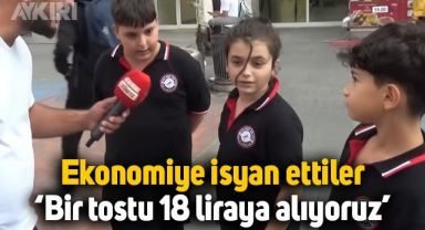 Küçük çocuklar ekonomiden isyan etti: 