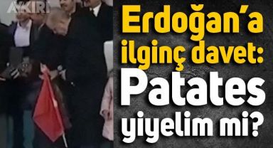 Küçük çocuktan Erdoğan'a 'Patates yiyelim' daveti