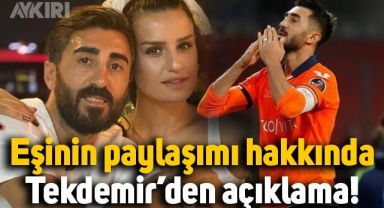 Mahmut Tekdemir'den eşinin Galatasaray paylaşımı hakkında açıklama