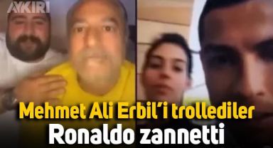 Mehmet Ali Erbil, Ronaldo ile canlı yayın yaptığını zannetti, İngilizce konuştu