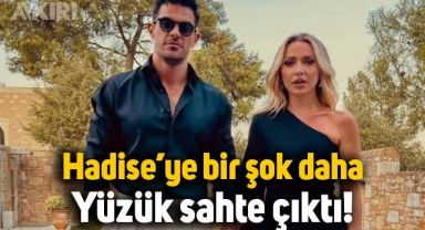 Mehmet Dinçerler'in Hadise'ye taktığı yüzük sahte çıktı iddiası