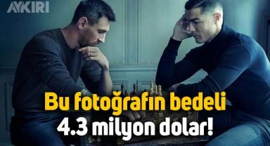 Messi ve Ronaldo'nun satranç fotoğrafının bedeli ortaya çıktı