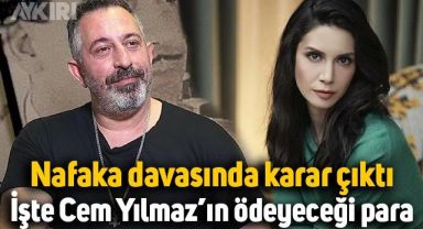 Nafaka davasında karar çıktı: Cem Yılmaz'ın Ahu Yağtu'ya ödeyeceği para belli oldu