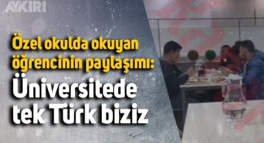 Özel okulda okuyan bir öğrencinin yabancı öğrenci paylaşımı dikkat çekti: 