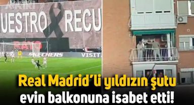 Real Madridli Valvarde'nin şutu balkona gitti, ev sahibi topu geri vermedi