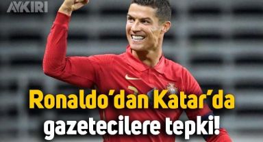 Ronaldo'dan gazetecilere tepki: