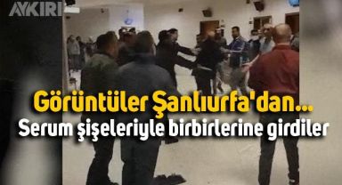Şanlıurfa'da husumetli iki aile hastanede birbirine girdi