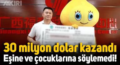 Sayısal Loto'dan 30 milyon dolar kazandı, eşine ve çocuğuna söylemedi