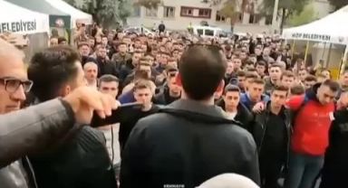 Şehit Onur Öztürkmen'in cenazesinde devre arkadaşlarından Harbiye marşıyla veda