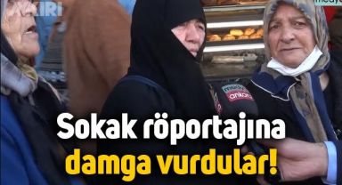 Sokak röportajında çarpıcı sözler: 