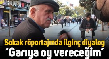 Sokak röportajında ilginç diyalog: