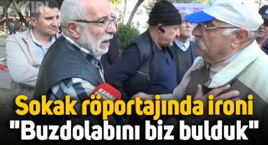 Sokak röportajında ironi yapan vatandaş: