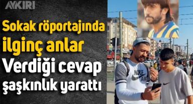 Sokak röportajında Rıdvan Dilmen'in gençlik fotoğrafına