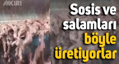 Sosis ve salamları böyle üretiyorlar