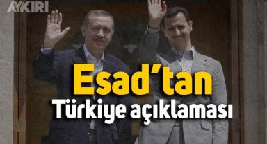 Suriye Devlet Başkanı Beşar Esad'tan Türkiye açıklaması geldi