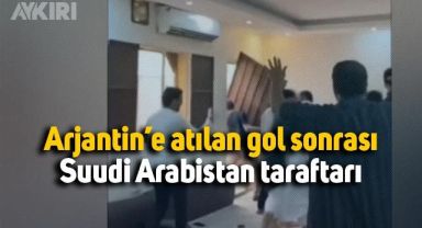 Suudi Arabistan taraftarlarının gol sevinci
