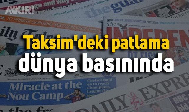 Taksim'deki patlama anı