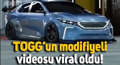 Togg'un modifiyeli halinin videosu viral oldu