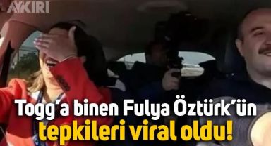 Togg'un sürüşüne katılan Fulya Öztürk'ün tepkileri viral oldu