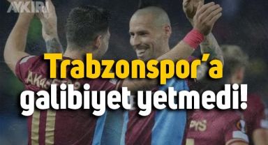 Trabzonspor'a galibiyet yetmedi!