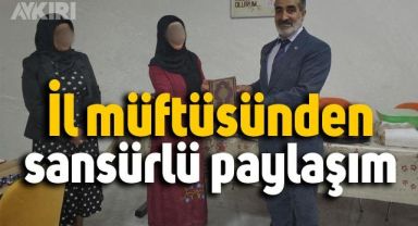 Tunceli İl müftüsünün paylaştığı fotoğraflarda kadınların yüzleri sansürlendi