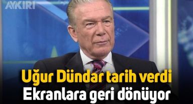 Uğur Dündar tarih verdi: Ekranlara geri dönüyor