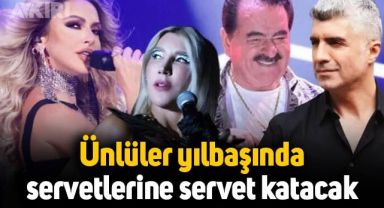 Ünlülerin yılbaşı konserlerinden alacağı ücretler belli oldu