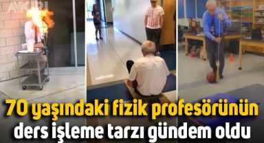 70 yaşındaki fizik profesörünün ders işleme tarzı viral oldu