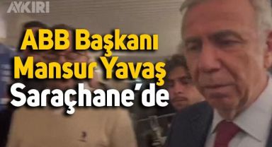 ABB Başkanı Mansur Yavaş, Ekrem İmamoğlu'na destek için Saraçhane'ye geldi