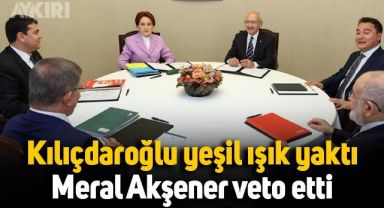 Ahmet Davutoğlu'nun önerisine Kemal Kılıçdaroğlu yeşil ışık yaktı, Meral Akşener veto etti