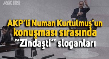 AKP'li Numan Kurtulmuş konuşurken 