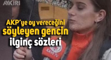 AKP'li olduğunu belirten gencin sokak röportajındaki ilginç sözleri