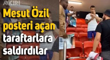 Almanya taraftarları, Mesut Özil posterine tepki gösterdi