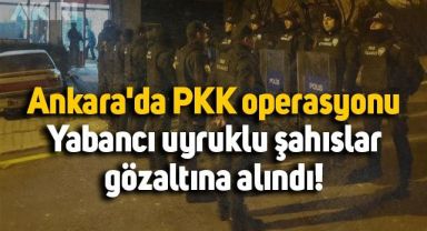 Ankara'da PKK operasyonu: Yabancı uyruklu 7 kişi yakalandı