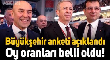 Ankara, İstanbul ve İzmir anketi açıklandı: Partilerin oy oranları belli oldu