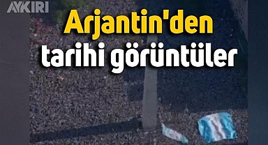 Arjantin'de milyonlarca insanın şampiyonluk kutlaması
