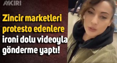 Bim'i protesto edenlere gönderme yapan vatandaş, ironi içeren bir video çekti