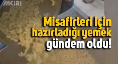 Bir sosyal medya yayıncısının misafirleri için hazırladığı yemek tartışma yarattı