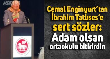 Cemal Enginyurt'tan İbrahim Tatlıses'e: Adam olsan ortaokulu bitirirdin