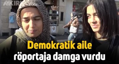 Demokratik aile sokak röportajına damga vurdu: Anne kızın oy tercihleri
